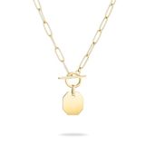 Liebeskind Berlin LJ-1531-N-45 IP Gold Halsketting, 45 cm, Roestvrij staal, Geen edelsteen