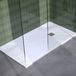 Brauer Asteroid Douchebak - 90 x 180 cm - Mineraalmarmer - Mat Wit - Antislip - Antibacterieel