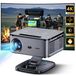 Projecteur LCD 4K - Projecteur de cinéma maison intelligent - Full HD 1080p avec prise en charge 4K/8K - 40000 lumens, 2000 ANSI, LED - WiFi 6, BT 5.3, Android 12 - Trépied inclus, stockage 64 Go, prise UE