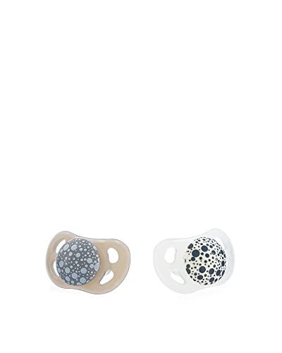 TWISTSHAKE Set van 2 babyzuigers - 0-6 maanden - Pastelgrijs/Wit