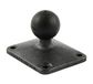 RAM Mounts RAP-B-202U-225 montagekit Zwart Samengesteld, Rubber