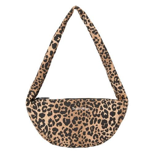 Studio Noos crossbody tas Leopard Mini bruin