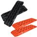 QEENTOE Plaques de traction pour voitures, set de 2, pour usage tout-terrain, aide à la traction, rampes de récupération, tapis antidérapants, tapis de grip, chaînes à neige (orange)