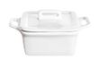 Excèlsa Witte Home Vierkante Pan Met Deksel 9,3 Cm