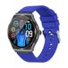 Knauermann PRO 3 (2024) zwart - gezondheidshorloge smartwatch met telefoonfunctie - ECG + HRV en SOS-functie - AMOLED-display, BT Bluetooth - slaapapneu - siliconen band blauw
