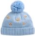 Next - Jongens - Gebreide babymuts met pompon - Blauw