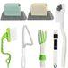 Brosse pour rainures de fenêtre - Nylon et microfibre - 7 pièces - Manuelle