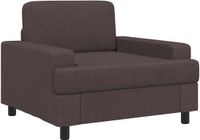 vidaXL Fauteuil Donkerbruin Stof