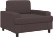 vidaXL Fauteuil Donkerbruin Stof