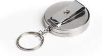 Heble® RVS Uittrekbare Koord Sleutelhanger - Skipashouder met intrekbare stalen kabel