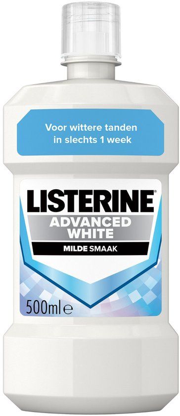 Listerine Mondwater Advanced White Mild 500 ml