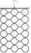Kleerhangers voor accessoires en kleerhangers van kunststof, 37 x 67 cm, grijs