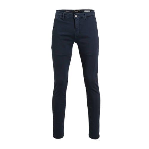 REPLAY slim fit chino ZEUMAR donkerblauw