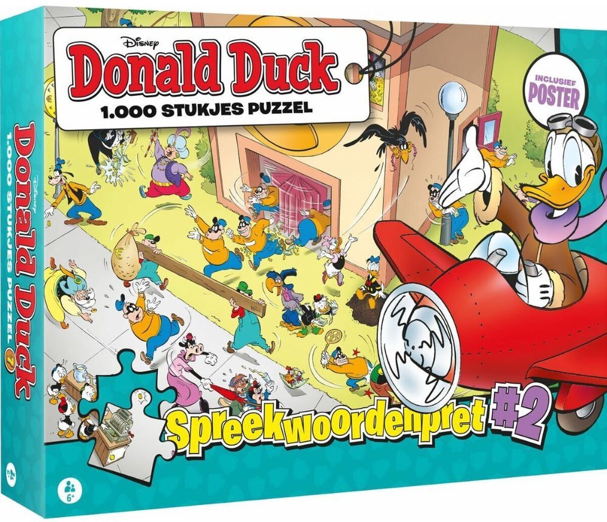 Disney Donald Duck Puzzel Spreekwoordenpret 2 1000 Stukjes + Poster