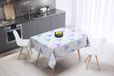 Bonamaison Tafelkleed, Anti-Mold, Sneldrogend, Waterdicht, 100% Polyester Tafellaken, Willekeurig patroon, 140 x 140 Cm