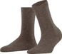 FALKE Cosy Wool eenkleurig wol sokken dames bruin - maat 39-42