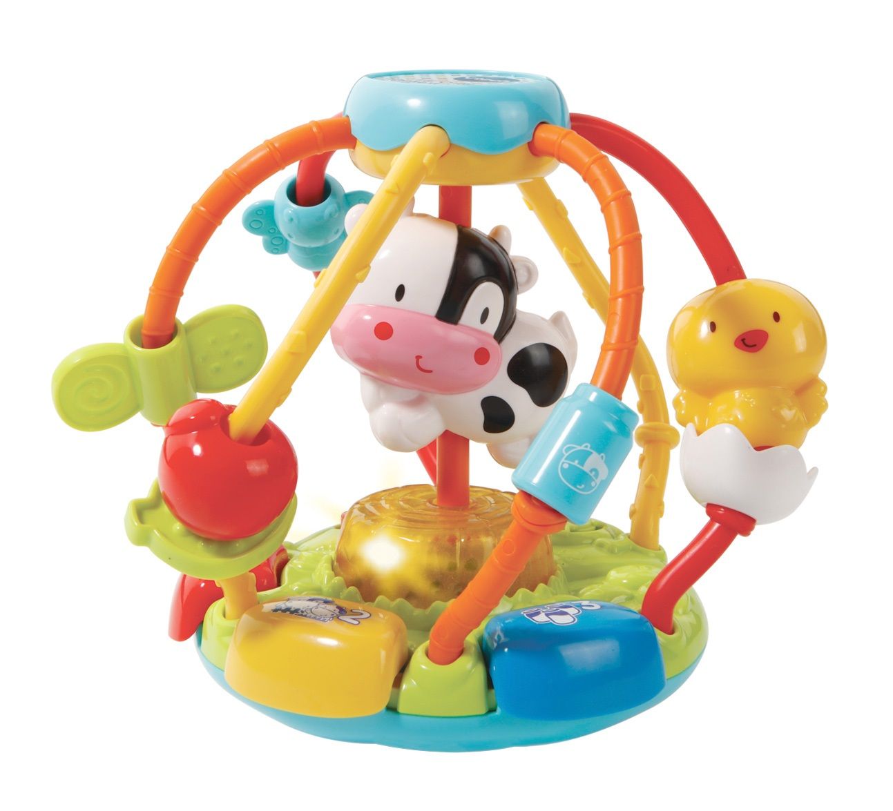 VTech Baby Koetje Boe Bal - Educatief Speelgoed - Ramelaar - Kleuren en Cijfers - 3+ maanden