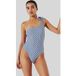 KARL LAGERFELD Monogram Tie Cheeky Swimsuit