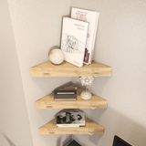 Stijlvol Eiken Wandplank, 39,4 x 5 x 14,5 cm, Melamine Gecoat Deeltjesbord