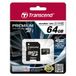 Transcend TS64GUSDU1 - carte mémoire MicroSDXC Classe 10 de 64 Go - 90 Mo/s