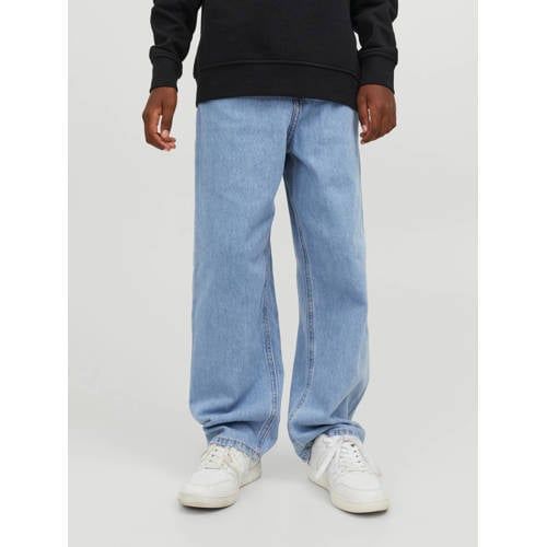 JACK & JONES JUNIOR JJIALEX Loose Fit Jeans - Light Blue Denim