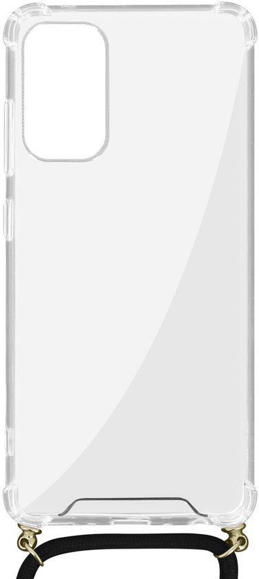 Akashi, Hoesje Geschikt voor Samsung Galaxy A32 Gevlochten Nylon Koord Schouderriem, Transparant