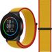 Strap-it Polar Nylon bandje geschikt voor Polar Ignite / Ignite 2 / Ignite 3 / Unite / Polar Pacer - Duitsland - Geel - Rood