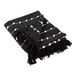 DII Geweven Loop Throw Collection, 50x60, Zwart