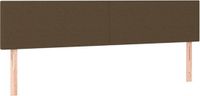 vidaXL Hoofdbord - Donkerbruin Stof - 200x5x78/88 cm