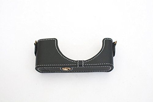 TP Handgemaakte Echt Lederen Halve Camera Hoesje Cover voor SONY RX100 M2 M3 M4 M5 Mark II III IV V Zwart Kleur