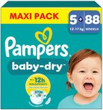 Pampers Baby-Dry luiers - Maat 5+ (12-17kg) - 88 luiers