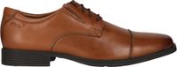 Clarks Tilden Cap Veterschoenen Heren Bruin Leer