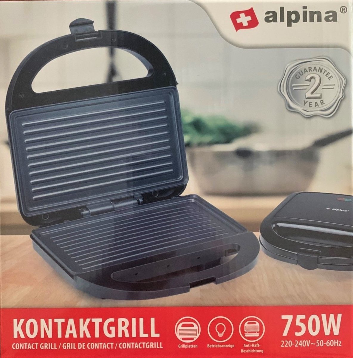 Alpina Contact Grill, 750 W