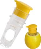 Sans marque Presse-agrumes - Presse-citron manuel, presse à main, presse à main, presse-lime, presse-agrumes compact et bec verseur pour citron, 1 pièce