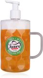 Accentra 2in1 Body & Hand wash CHEERS in pompdispenser (bierpul look) met pomp, 720 ml, geur: berken & ceder