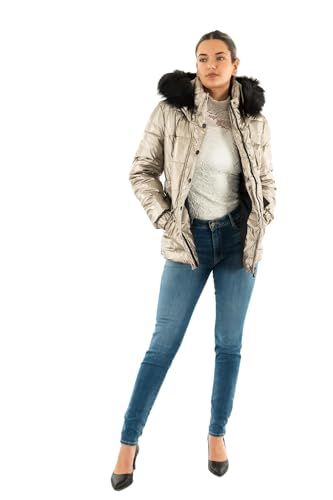 Morgan gewatteerde winterjas goudkleurig