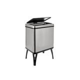 Well Home - Intelligente afvalemmer met automatische opening en handmatig contact, 30 l, 35,5 x 26 x 60 cm, kleur grijs.