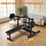 Machine de développé couché pour salle de sport à domicile - Banc d'entraînement - Bras indépendants et convergents - Pour pectoraux, épaules et tronc - Entraînement de force - Poids non inclus