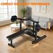 Machine de développé couché pour salle de sport à domicile - Banc d'entraînement - Bras indépendants et convergents - Pour pectoraux, épaules et tronc - Entraînement de force - Poids non inclus