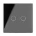 Retrotouch W tussenschakeling, draadloos, 1 vak, 2-weg, met afstandsbediening, glas, zwart