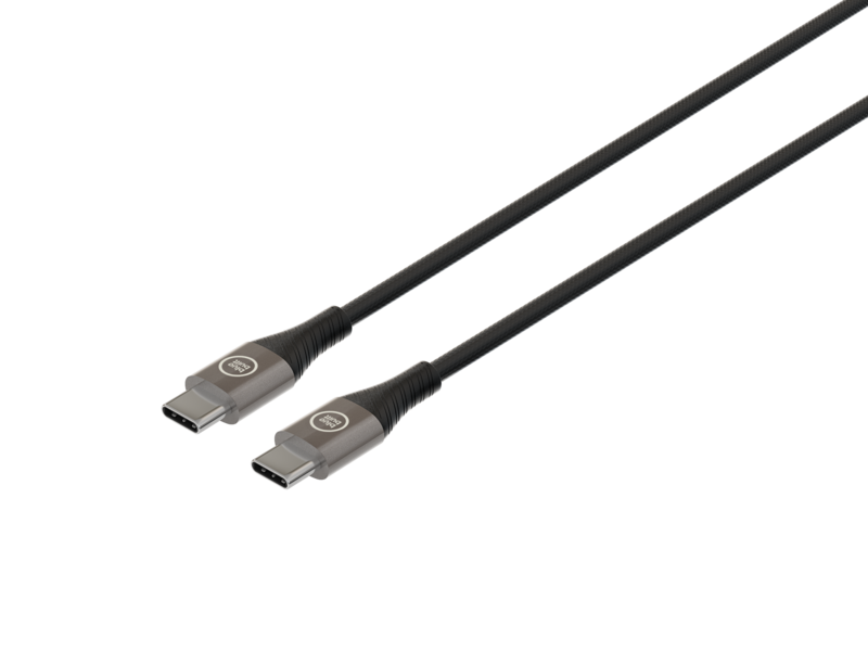 BlueBuilt BlueBuilt Usb C naar Usb C Kabel 1,5m Nylon Zwart