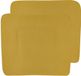 Meyco Baby Uni aankleedkussenhoes - 2-pack - honey gold - 85x75cm