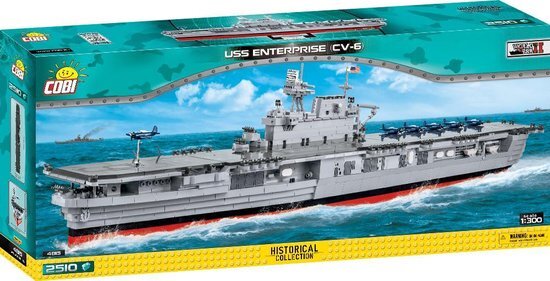 Cobi Uss Enterprise Boot - Constructiespeelgoed - Bouwpakket - Modelbouw - 2510-delig