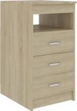 vidaXL Ladekast 40x50x76 cm bewerkt hout sonoma eikenkleurig