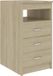 vidaXL Ladekast 40x50x76 cm bewerkt hout sonoma eikenkleurig
