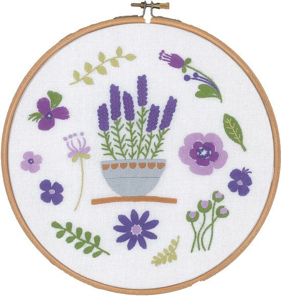 Vervaco Borduur kit met borduurring - Lavendel seizoen - PN-0170752