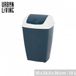 Urban Living Import distribution "PASHA" Flip Prullenbak 10L Tweekleurig Wit en Dark Sapphire