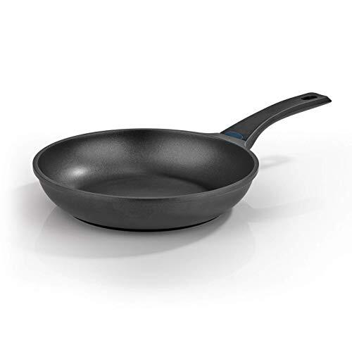 N8WERK gegoten aluminium pan Midnight Edition | 28 cm | kleurwisseltemperatuurweergave | inductiepan, geschikt voor alle soorten fornuizen | 3-lagige Ilag-Ultimate coating voor vetarm bakken