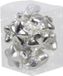 Othmar Decorations Kerstornamenten - sterren - 12x st - zilver - 4 cm - glas