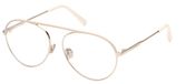 Tod's To5247 Lunettes de vue femme blanc rondes 55mm